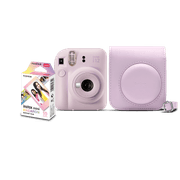 Kit-Camera-Instantanea-FujiFilm-Instax-Mini-12-Lilas-Candy-com-Bolsa-e-Pack-10-Filmes