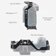 Gaiola-Cage-Mamen-R8-para-Camera-Canon-R8-Mirrorless Gaiola-Cage-Mamen-R8-para-Camera-Canon-R8-Mirrorless