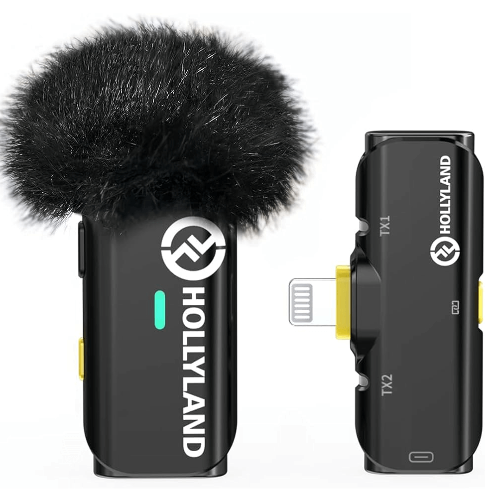 Sistema-Microfone-Sem-Fio-Hollyland-LARK-C1-SOLO-Wireless-Conector-Lightning-IOS Sistema-Microfone-Sem-Fio-Hollyland-LARK-C1-SOLO-Wireless-Conector-Lightning-IOS
