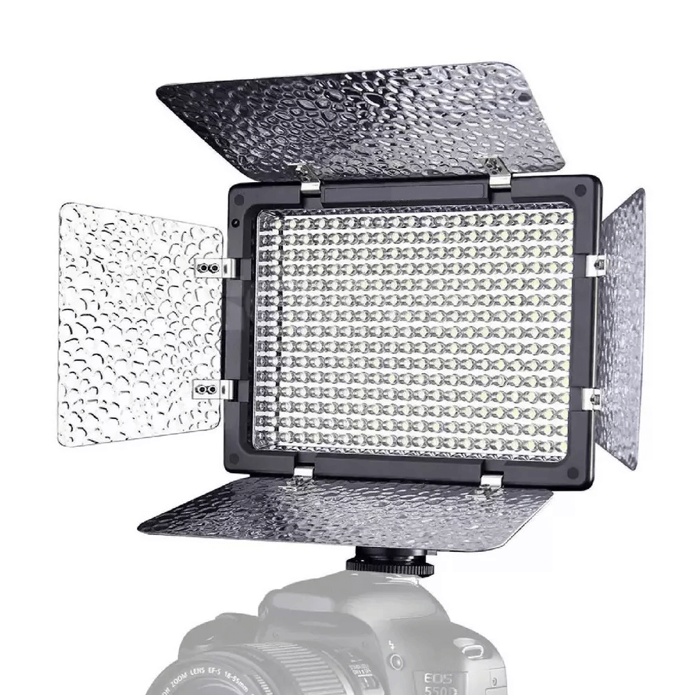 Painel-Led-Iluminador-Soleste-W300-II-Bicolor-18W-Video-Light-com-Barndoors Painel-Led-Iluminador-Soleste-W300-II-Bicolor-18W-Video-Light-com-Barndoors