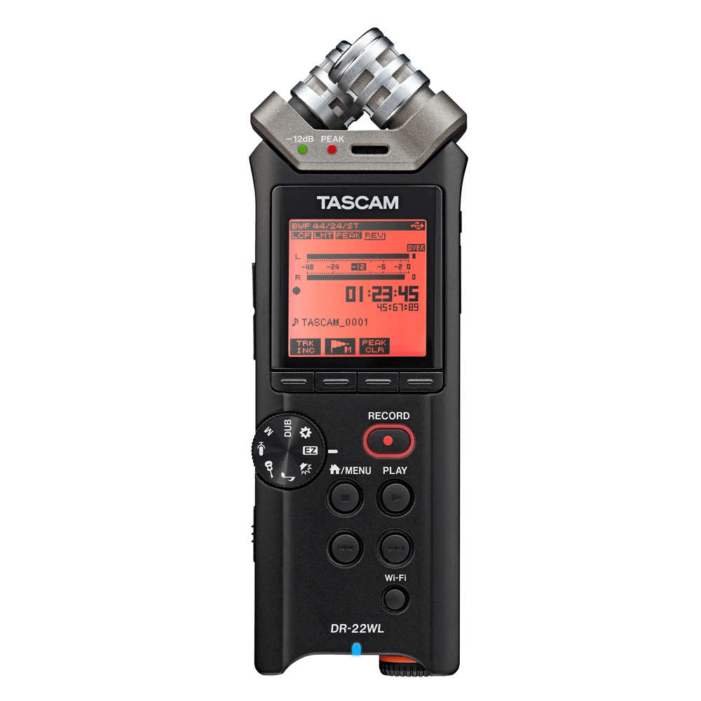Gravador-Digital-Portatil-Tascam-DR-22WL-com-Wifi Gravador-Digital-Portatil-Tascam-DR-22WL-com-Wifi