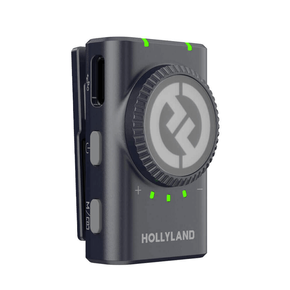 Hollyland Lark M2 Combo ブラック Hollyland Lark M2 Combo Sistema de Microfone de Lapela - Audio