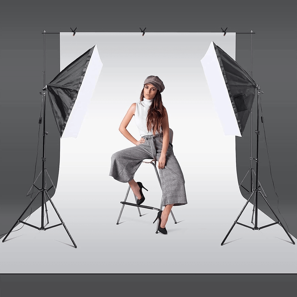 Kit Luz Contínua Softbox 50x70cm 105w - WorldView