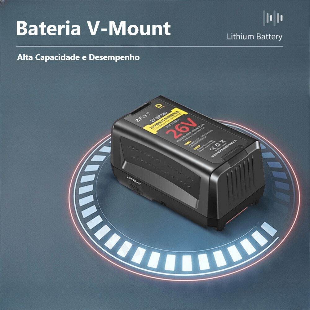 Bateria V-Mount Zifon ZF-BP380 380Wh 26V - WorldView
