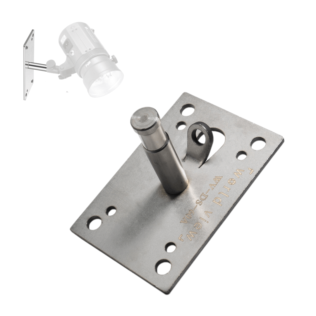 Suporte de Parede e Teto T Holder DS-60A Inox para Estúdio e Iluminação (6cm)