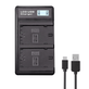 Carregador-Duplo-USB-para-Bateria-Sony-NP-FZ100--Bivolt- Carregador-Duplo-USB-para-Bateria-Sony-NP-FZ100--Bivolt-