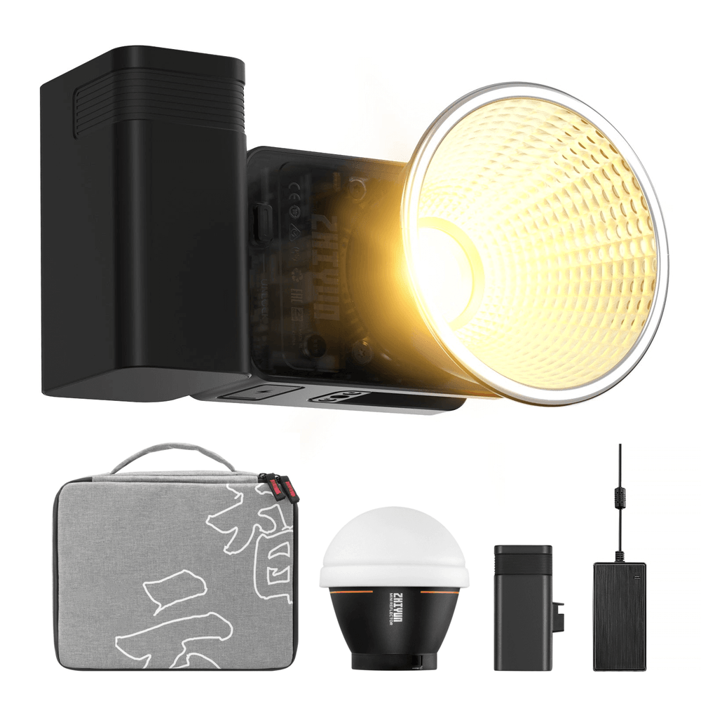 Iluminador-Led-Pocket-Zhiyun-MOLUS-X60-COB-Light-BiColor-60W-Combo Iluminador-Led-Pocket-Zhiyun-MOLUS-X60-COB-Light-BiColor-60W-Combo