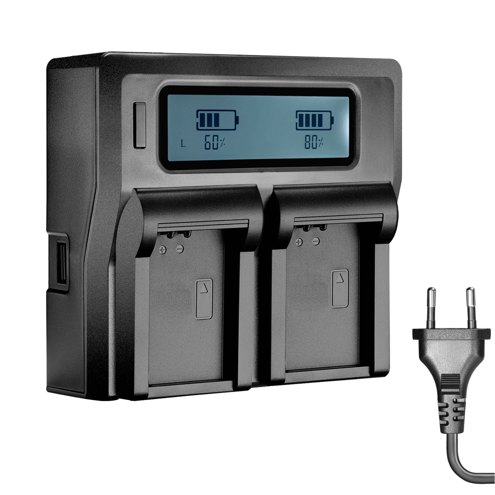 Carregador-Duplo-Rapido-LCD-para-Baterias-Sony-BP-U-Serie--Bivolt- Carregador-Duplo-Rapido-LCD-para-Baterias-Sony-BP-U-Serie--Bivolt-