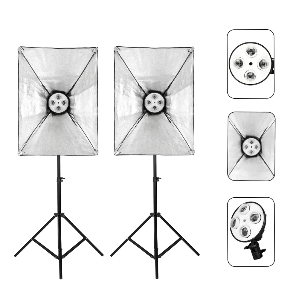 Kit d'éclairage studio softbox parapluie