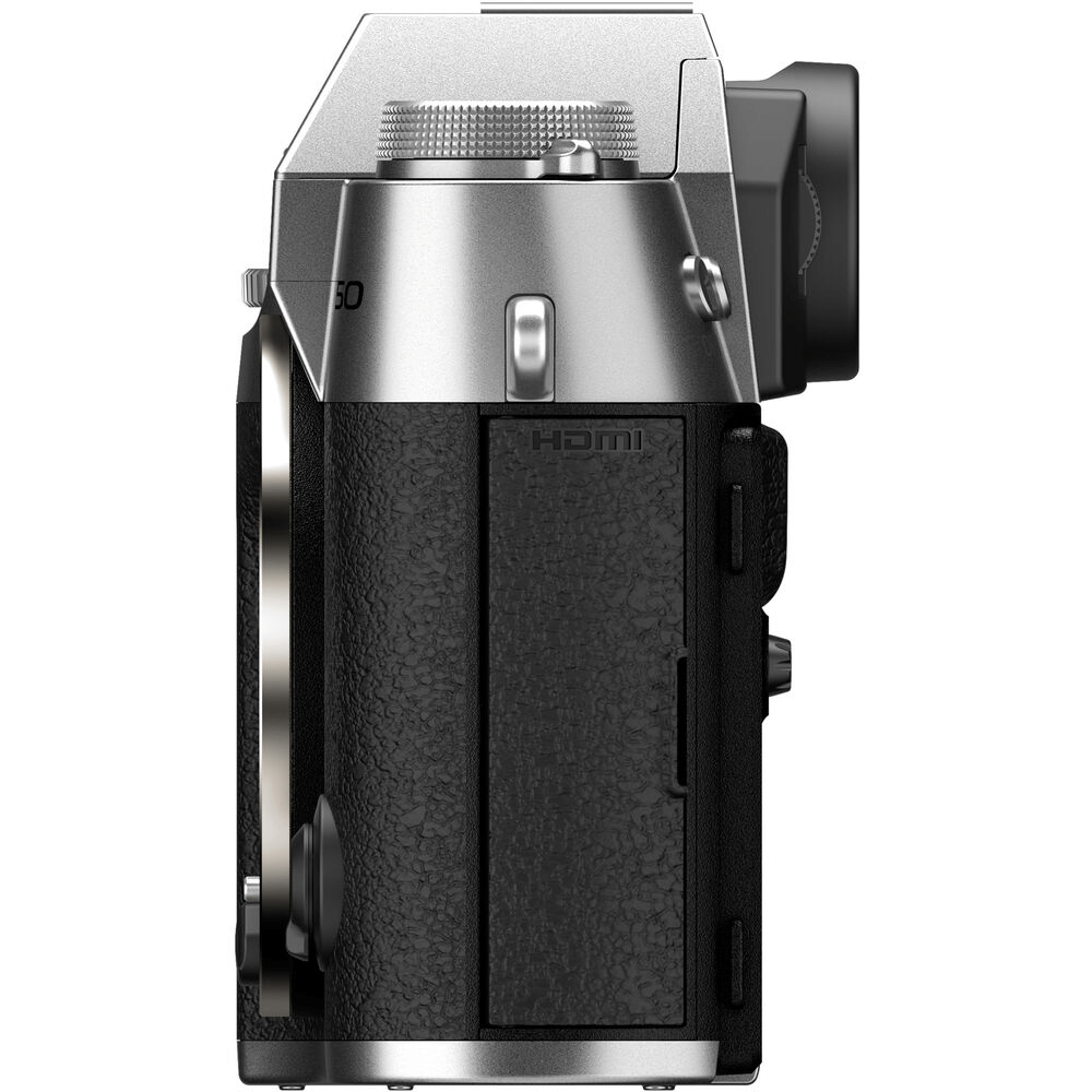 FujiFilm X-T50 Mirrorless Prata - eMania Foto e Video