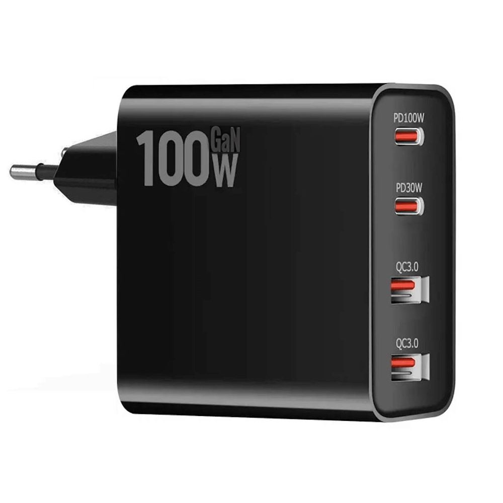 Carregador-Turbo-100w-GaN-4-em-1-Fast-Charge-2x-Usb-C-2x-Usb-A--Bivolt- Carregador-Turbo-100w-GaN-4-em-1-Fast-Charge-2x-Usb-C-2x-Usb-A--Bivolt-