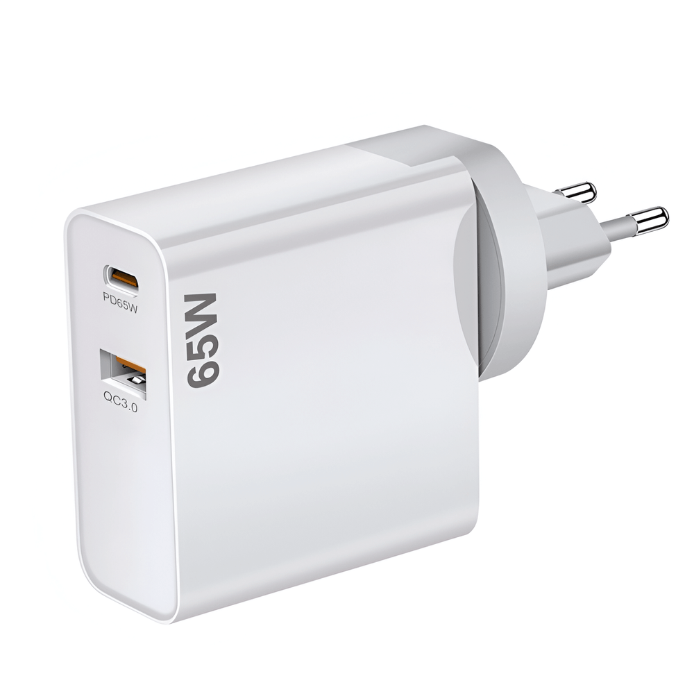 Carregador-Turbo-PD-65W-Fast-Charge-Usb-C-e-Usb-A--Bivolt- Carregador-Turbo-PD-65W-Fast-Charge-Usb-C-e-Usb-A--Bivolt-