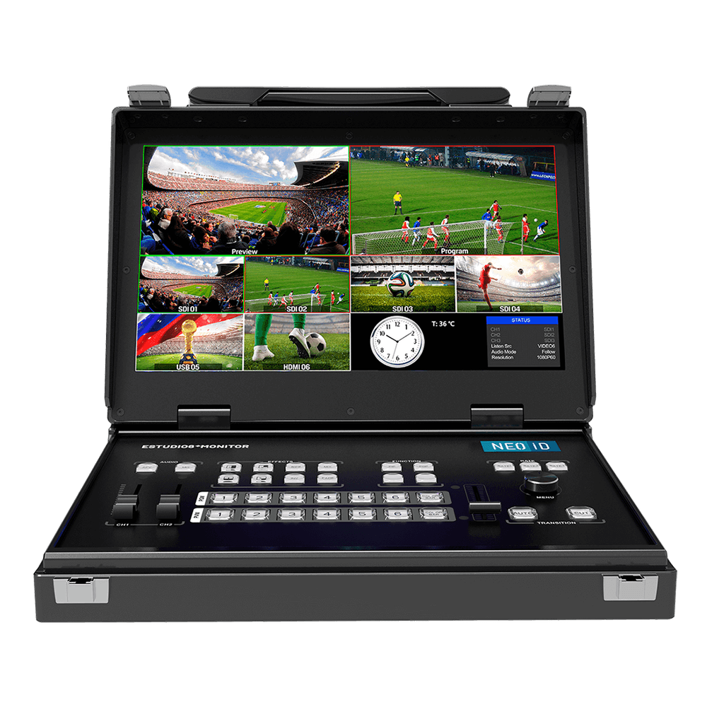 Switcher-com-Monitor-Portatil-NeoiD-Estudio-6--SDI-HDMI-Streaming-USB-UVC-e-MultiView-de-6-Canais Switcher-com-Monitor-Portatil-NeoiD-Estudio-6--SDI-HDMI-Streaming-USB-UVC-e-MultiView-de-6-Canais