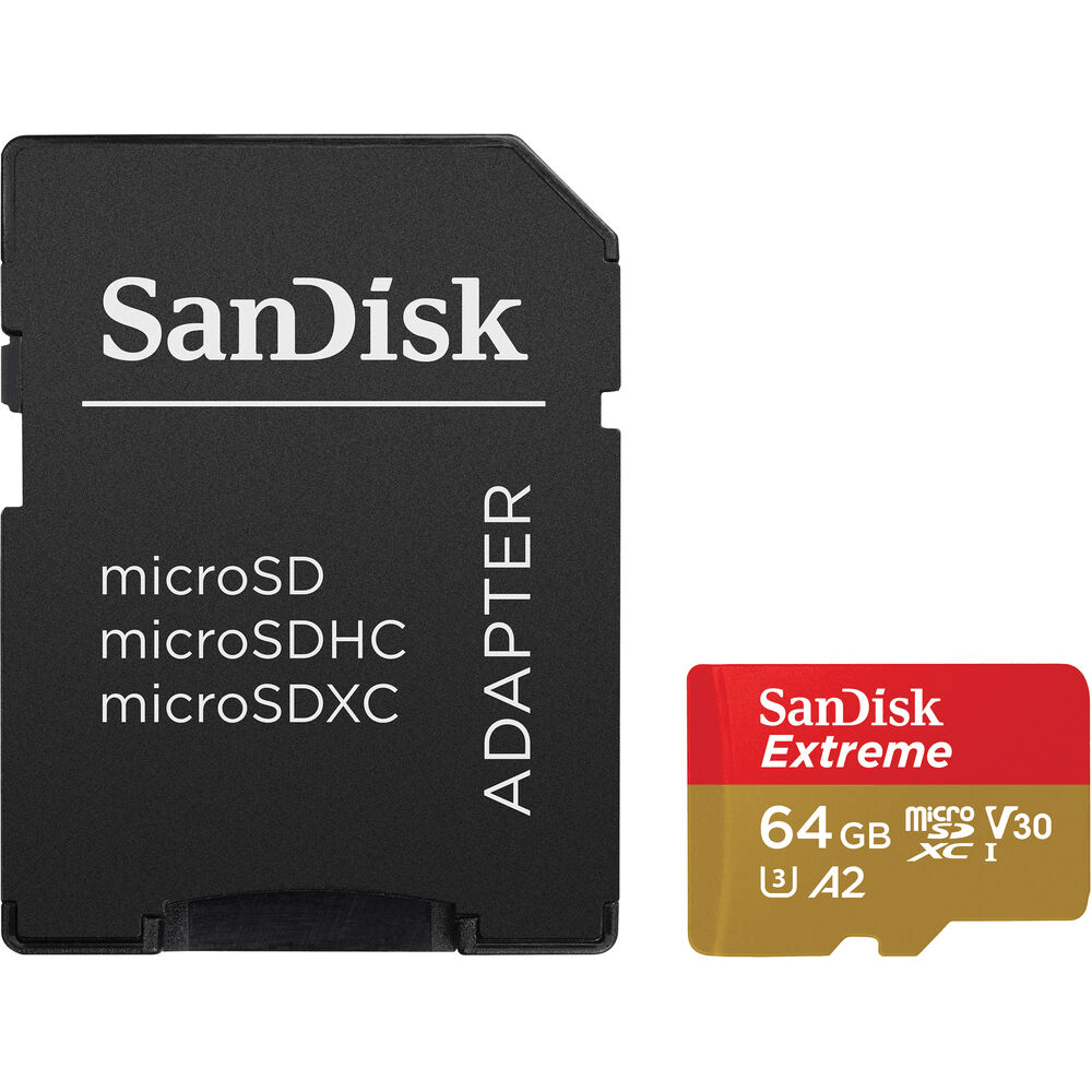 Cartao-MicroSDXC-64Gb-Sandisk-Extreme-170mb-s-4K-A2---UHS-I---V30---U3---Classe-10 Cartao-MicroSDXC-64Gb-Sandisk-Extreme-170mb-s-4K-A2---UHS-I---V30---U3---Classe-10