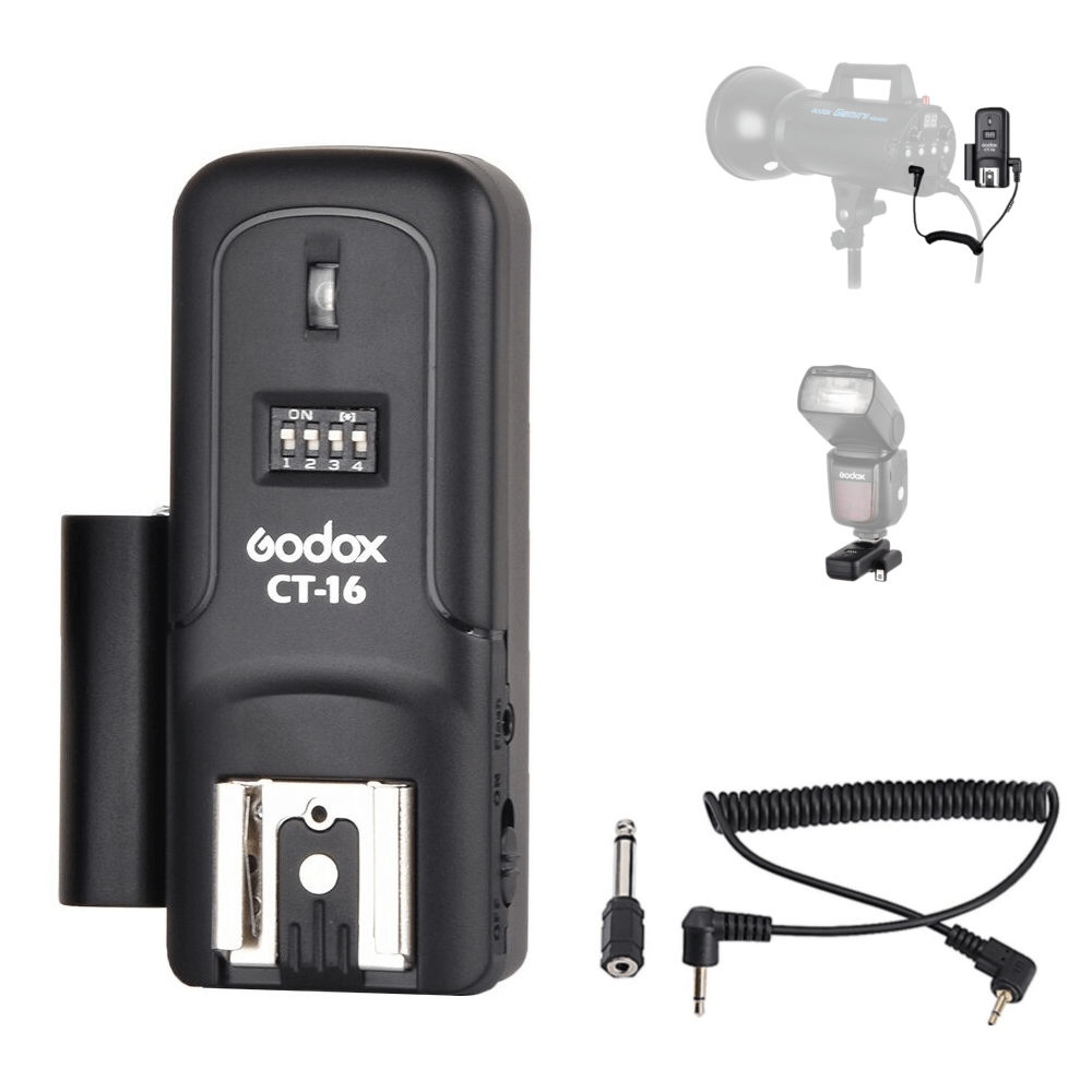 Receptor-Radio-Flash-Godox-CTR-16-Trigger-Wireless-de-16-Canais Receptor-Radio-Flash-Godox-CTR-16-Trigger-Wireless-de-16-Canais
