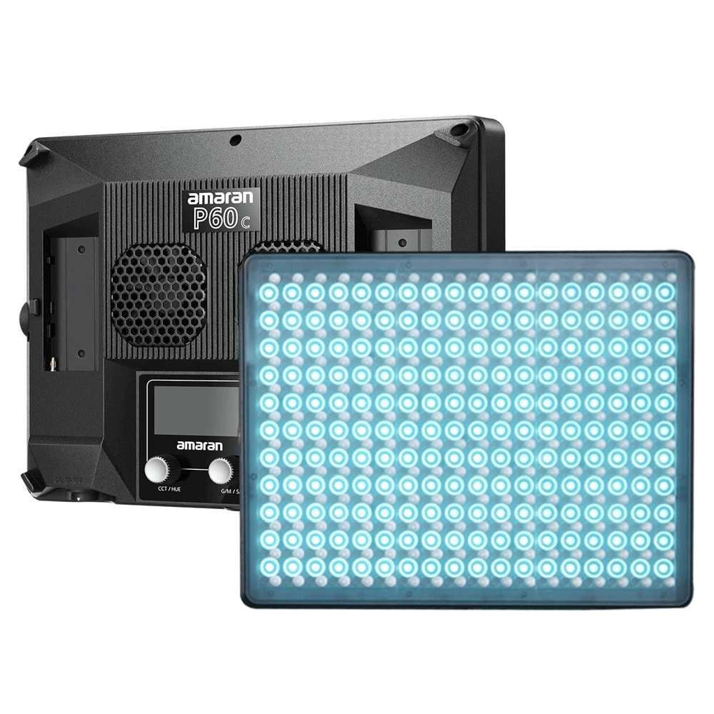 Painel LED Amaran P60C RGB Video Light 60W - eMania Foto e Video
