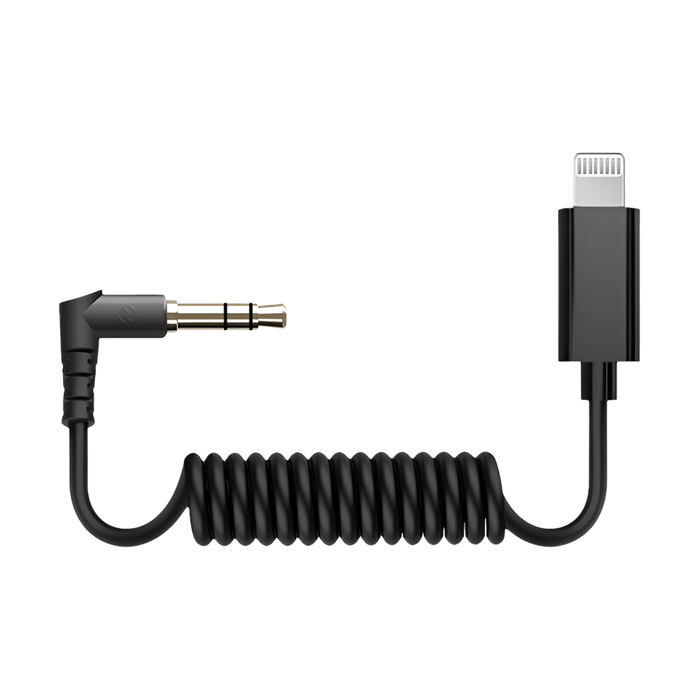 Cabo-Adaptador-de-Audio-Hollyland-TRS-3.5mm-para-Lightning Cabo-Adaptador-de-Audio-Hollyland-TRS-3.5mm-para-Lightning