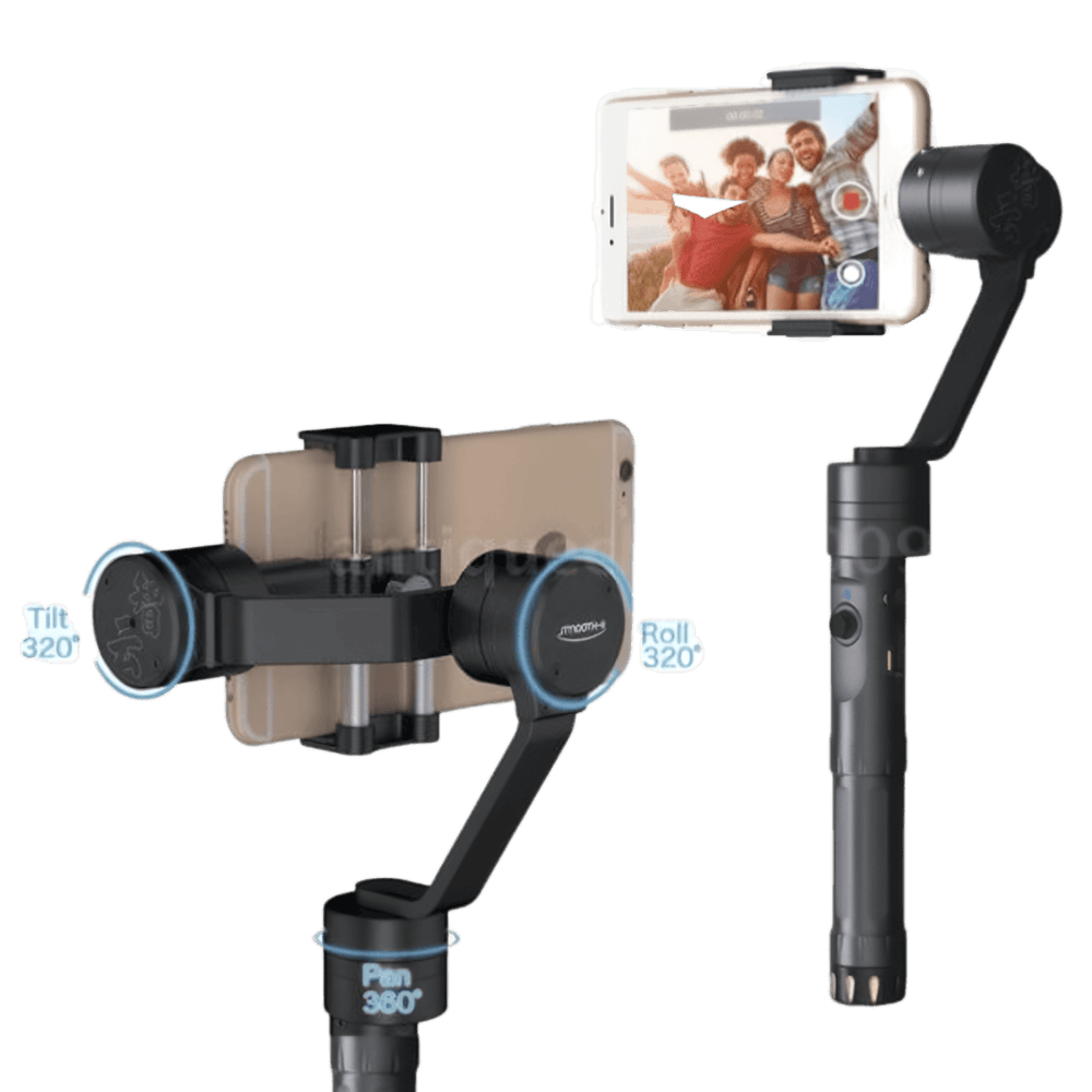 Estabilizador-Gimbal-para-Smartphones-Zhiyun-Smooth-II-Handheld-Portatil-3-Eixos Estabilizador-Gimbal-para-Smartphones-Zhiyun-Smooth-II-Handheld-Portatil-3-Eixos