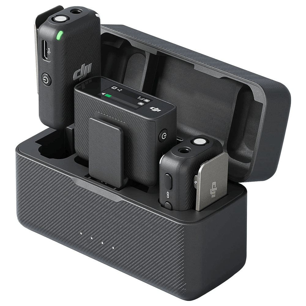 Sistema-Microfone-Duplo-DJI-Mic-Wireless-2x-Transmissor-e-Receptor-com-Case-de-Carregamento Sistema-Microfone-Duplo-DJI-Mic-Wireless-2x-Transmissor-e-Receptor-com-Case-de-Carregamento