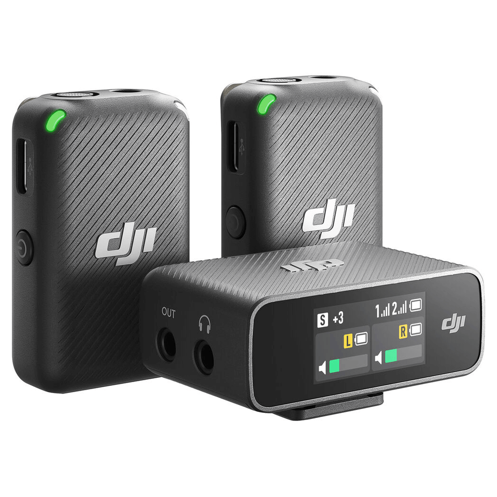 Microfone Duplo DJI Mic Wireless com Case - WorldView