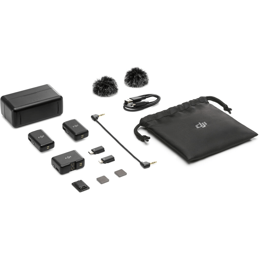Microfone Duplo DJI Mic Wireless com Case - WorldView