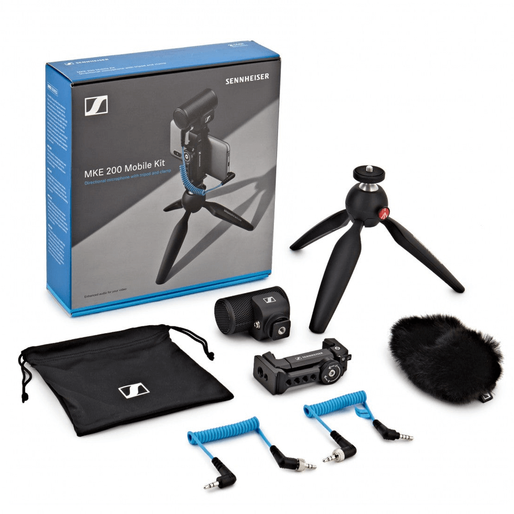 Kit Microfone Sennheiser MKE200 Mobile - WorldView Kit Microfone Sennheiser MKE200 Mobile - WorldView