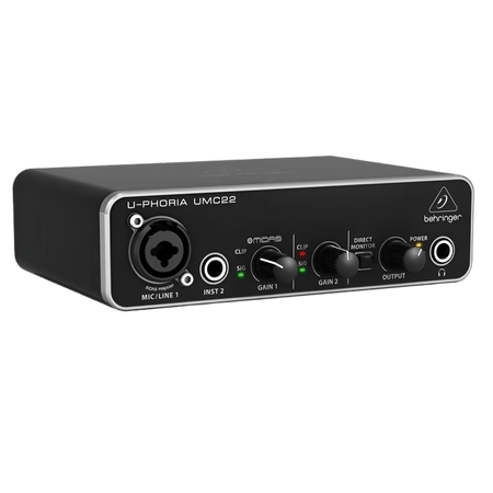 Interface-de-Audio-Behringer-U-Phoria-UMC22-Audiophile-2x2-USB-Midas