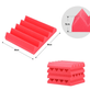 Kit-12x-Espuma-Acustica-para-Estudio-30x30x5cm-Placas-Flat-Autoadesivas-Anti-Ruido--Vermelho-