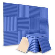 Kit-10x-Espuma-Acustica-para-Estudio-50x50x5cm-Placas-Flat-Autoadesivas-Anti-Ruido--Azul-