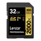 Cartao-SDXC-32Gb-Lexar-Gold-8K-2000x-300Mb-s-UHS-II---V90---U3---Classe-10