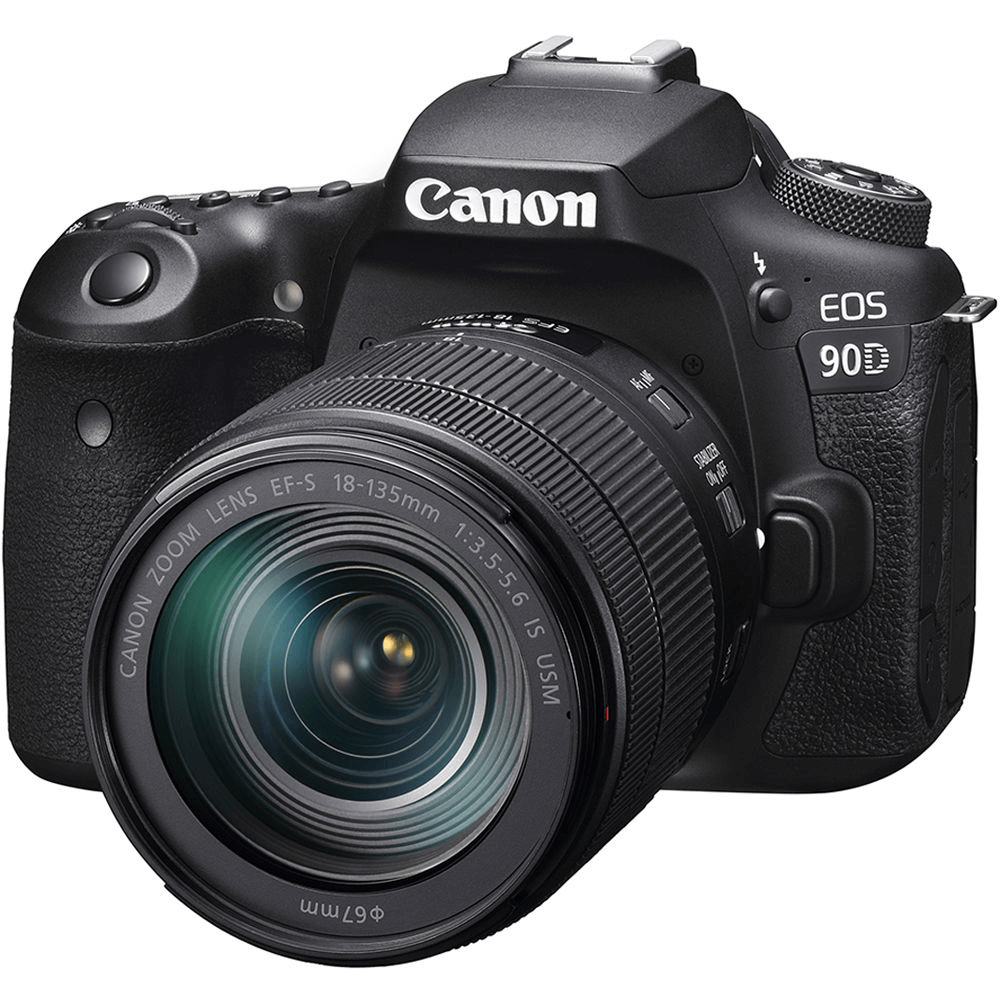 新品Canon EOS 90D/EF-S18-135 IS USM/BG-E14 Canon EOS 90D com Lente EF-S 18-135mm - WorldView