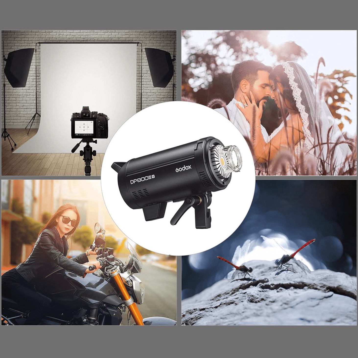 Flash Tocha Godox DP400III-V - eMania Foto e Video