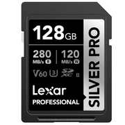 Cartao-SDXC-128Gb-Lexar-Silver-Pro-4K-280Mb-s-UHS-II---V60---U3