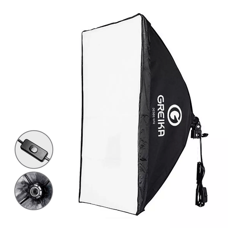 Softbox-para-Estudio-Greika-50x70cm-Soquete-e27-Instalacao-Rapida--Bivolt-