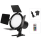 Iluminador-LED-Equifoto-JSL-216-Refletor-RGB-12W-BiColor-3200K-5600K-com-Fonte-Bivolt Iluminador-LED-Equifoto-JSL-216-Refletor-RGB-12W-BiColor-3200K-5600K-com-Fonte-Bivolt