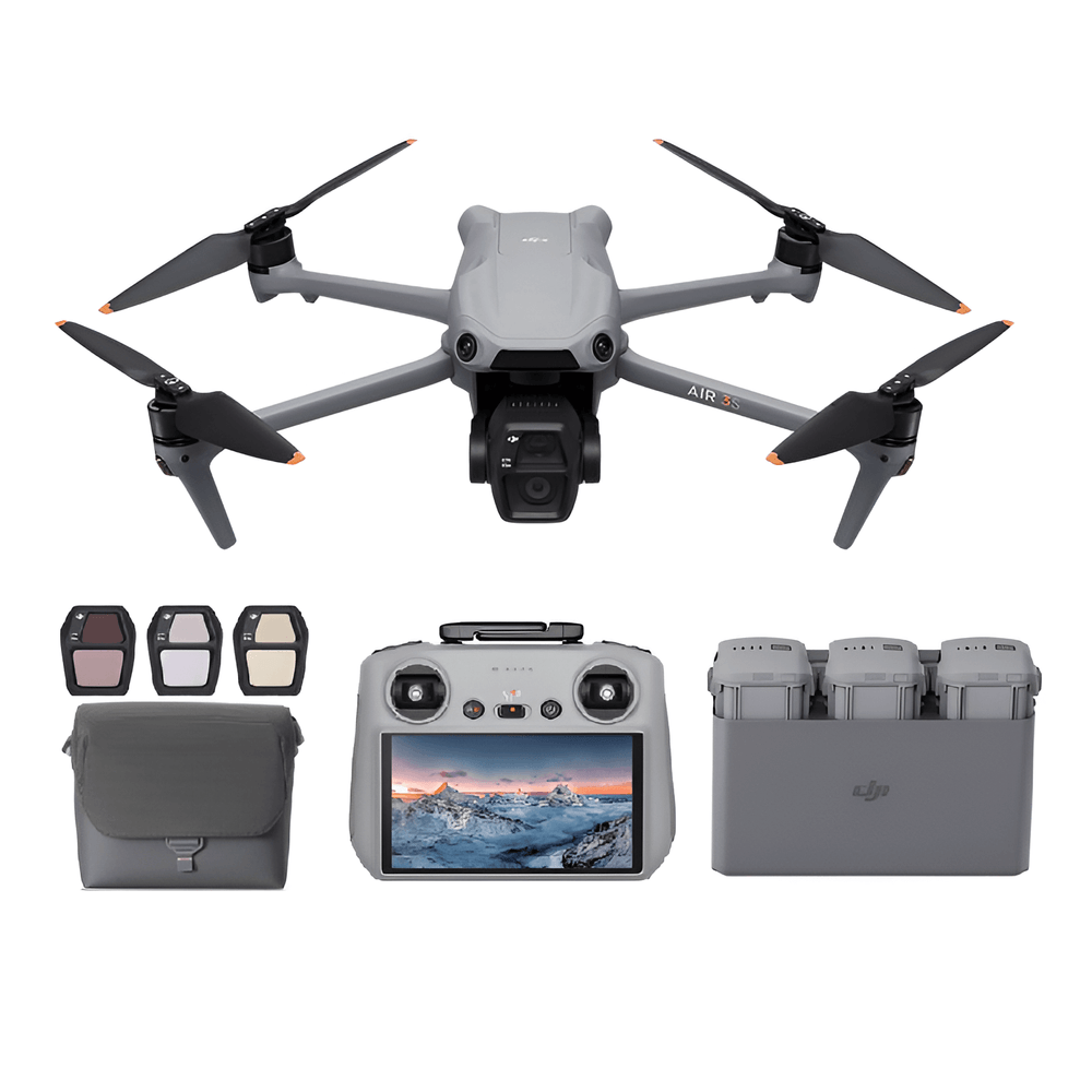 Drone-DJI-Air-3S-Fly-More-Combo-com-Controle-RC-2 Drone-DJI-Air-3S-Fly-More-Combo-com-Controle-RC-2