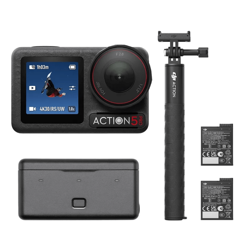 Câmera DJI Osmo Action 5 Pro Adventure Combo - WorldView
