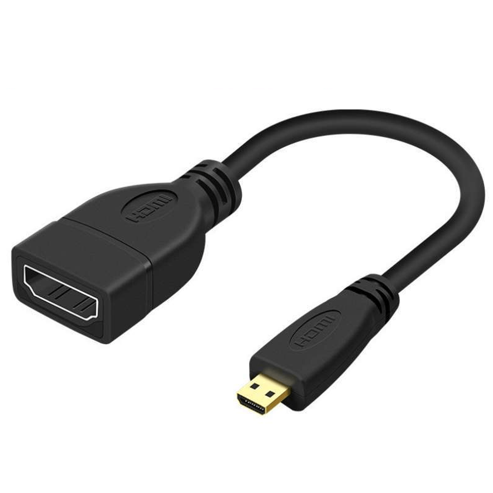 Cabo-Adaptador-Micro-HDMI-X-HDMI--Femea--de-15cm Cabo-Adaptador-Micro-HDMI-X-HDMI--Femea--de-15cm