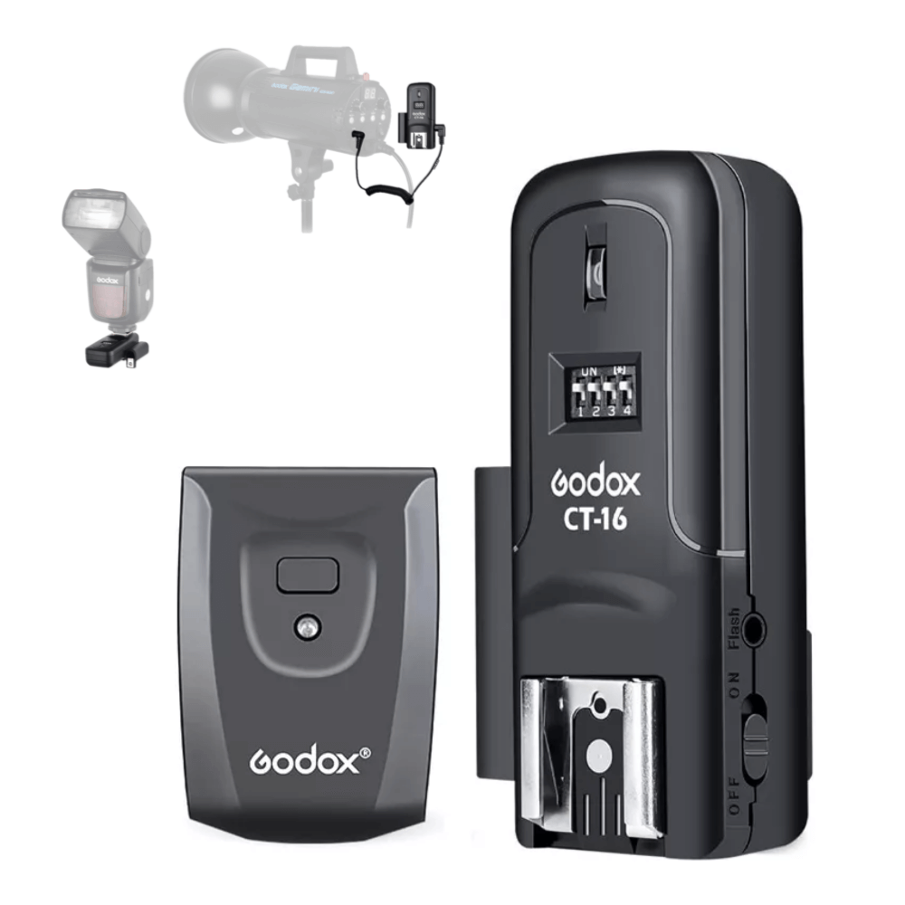 Sistema-Radio-Flash-Godox-CT-16-Trigger-Wireless-de-16-Canais Sistema-Radio-Flash-Godox-CT-16-Trigger-Wireless-de-16-Canais