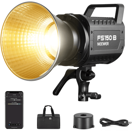 Iluminador-LED-Neewer-FS150B-Bi-Color-130W-COB-Monolight-Bowens--Bivolt-