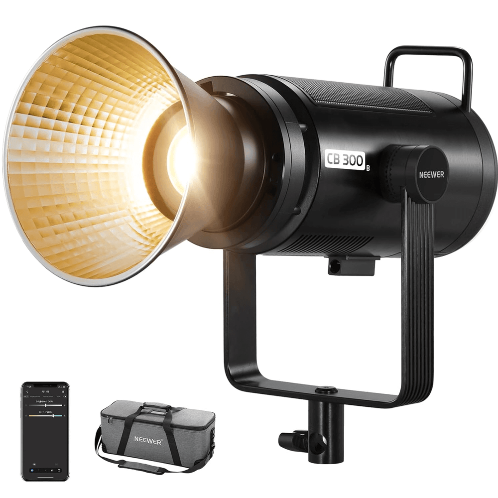 Iluminador-LED-Neewer-CB300B-Bi-Color-320W-Monolight-Bowens--Bivolt- Iluminador-LED-Neewer-CB300B-Bi-Color-320W-Monolight-Bowens--Bivolt-