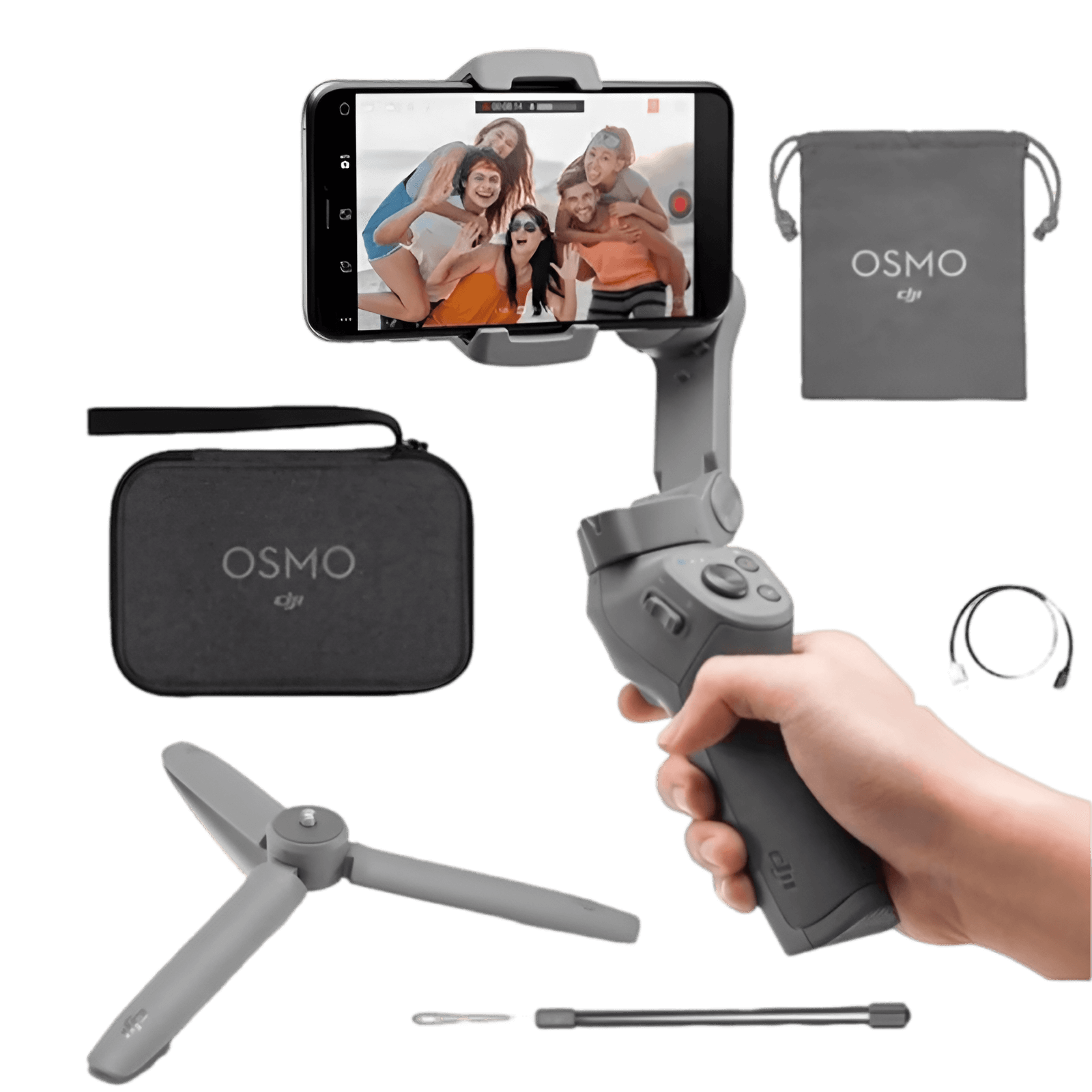 Kit Combo Gimbal DJI Osmo Mobile 3 Smartphone - eMania Foto e Video