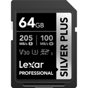 Cartao-SDXC-64Gb-Lexar-Silver-Plus-205Mb-s-UHS-I---V30---U3---Classe-10