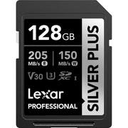 Cartao-SDXC-128Gb-Lexar-Silver-Plus-205Mb-s-UHS-I---V30---U3---Classe-10