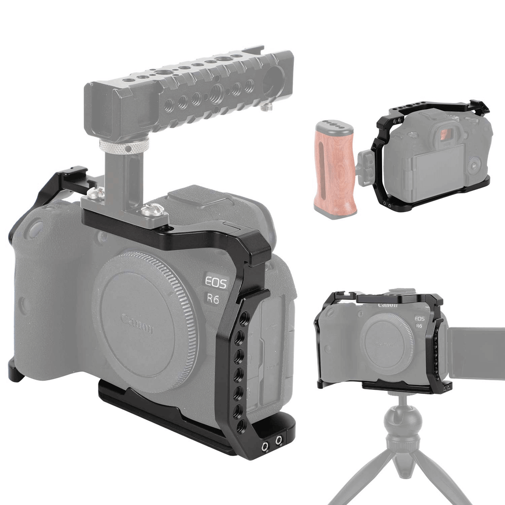 Nitze Kamera Käfig Kompatibel mit Canon EOS R6 Mark II/ R5 C/ R5/ R6 Nitze Kamera Käfig Kompatibel mit Canon EOS R6 Mark II/ R5 C/ R5/ R6
