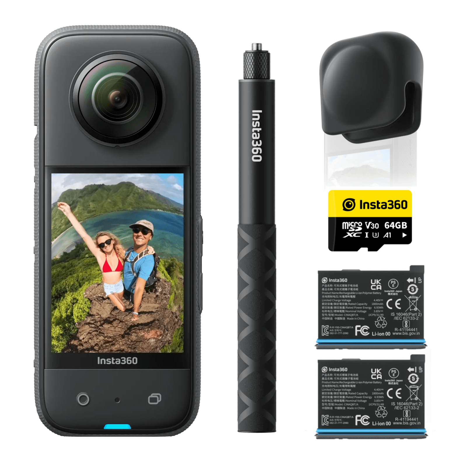 Câmera Insta360 X3 360° Adventure Kit - eMania Foto e Video