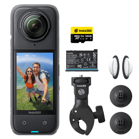 Camera-de-Acao-Insta360-X4-Pocket-8K-360°-Motorcycle-Bundle