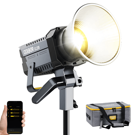 Iluminador-LED-Colbor-CL220-Bi-Color-COB-220W-Monolight-Luz-Continua-Bowens--Bivolt-