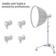 Tripe-de-Iluminacao-LS-3000SII-Light-Stand-Inox-para-Estudio-Fotografico--2.8-Metros-