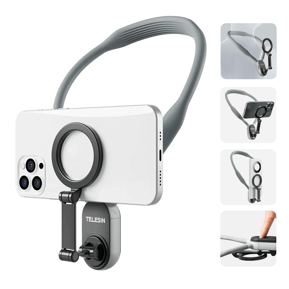 Suporte-para-Smartphone-POV-T-1-Colar-Magnetico-Quick-Release--Cinza- Suporte-para-Smartphone-POV-T-1-Colar-Magnetico-Quick-Release--Cinza-